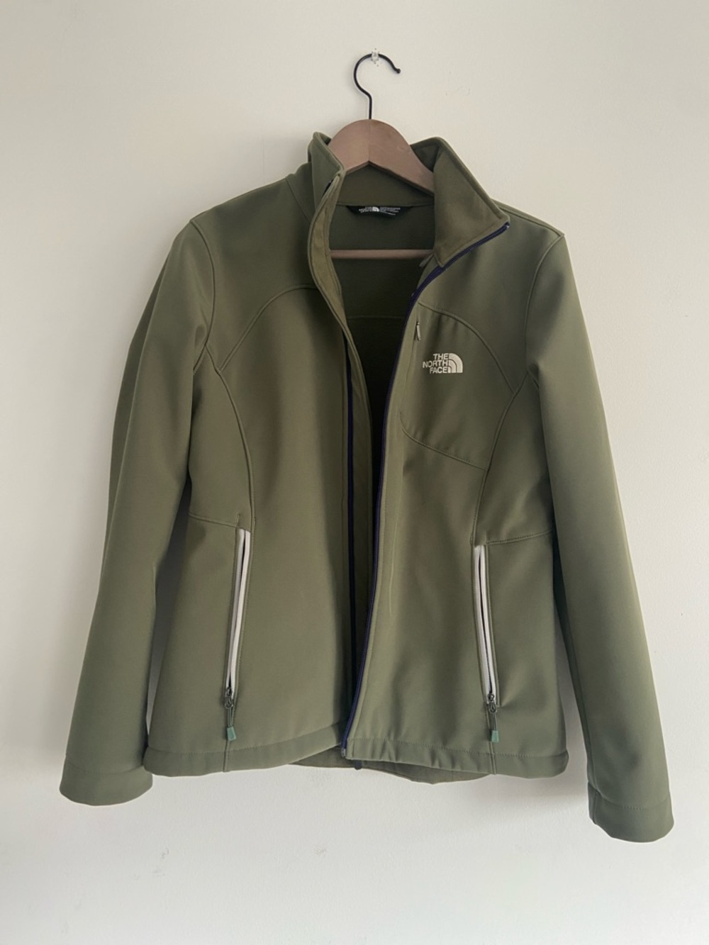 The North Face Olive Softshell Windwall Jacket